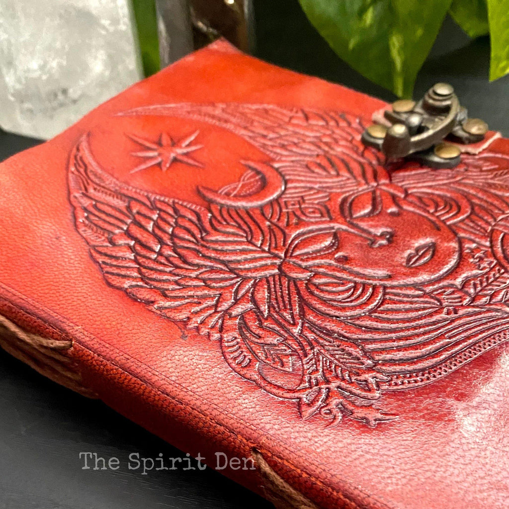 Goddess of the Moon Leather Journal - The Spirit Den
