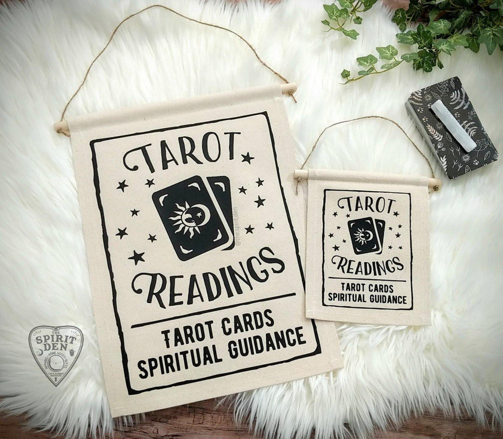 Tarot Readings Tarot Cards Spiritual Guidance Canvas Wall Banner - The Spirit Den