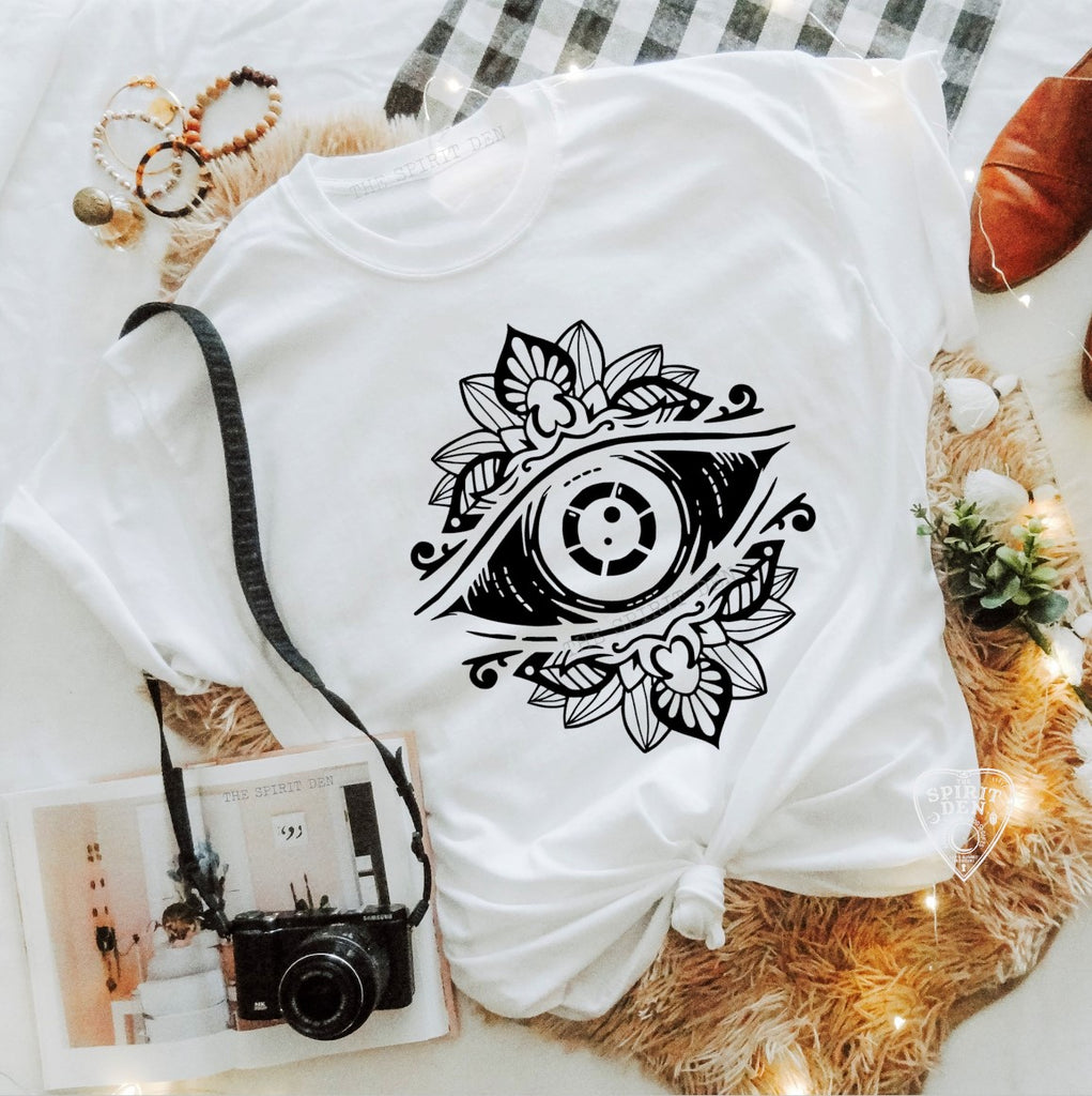 The Sacred Eye White Unisex T-shirt
