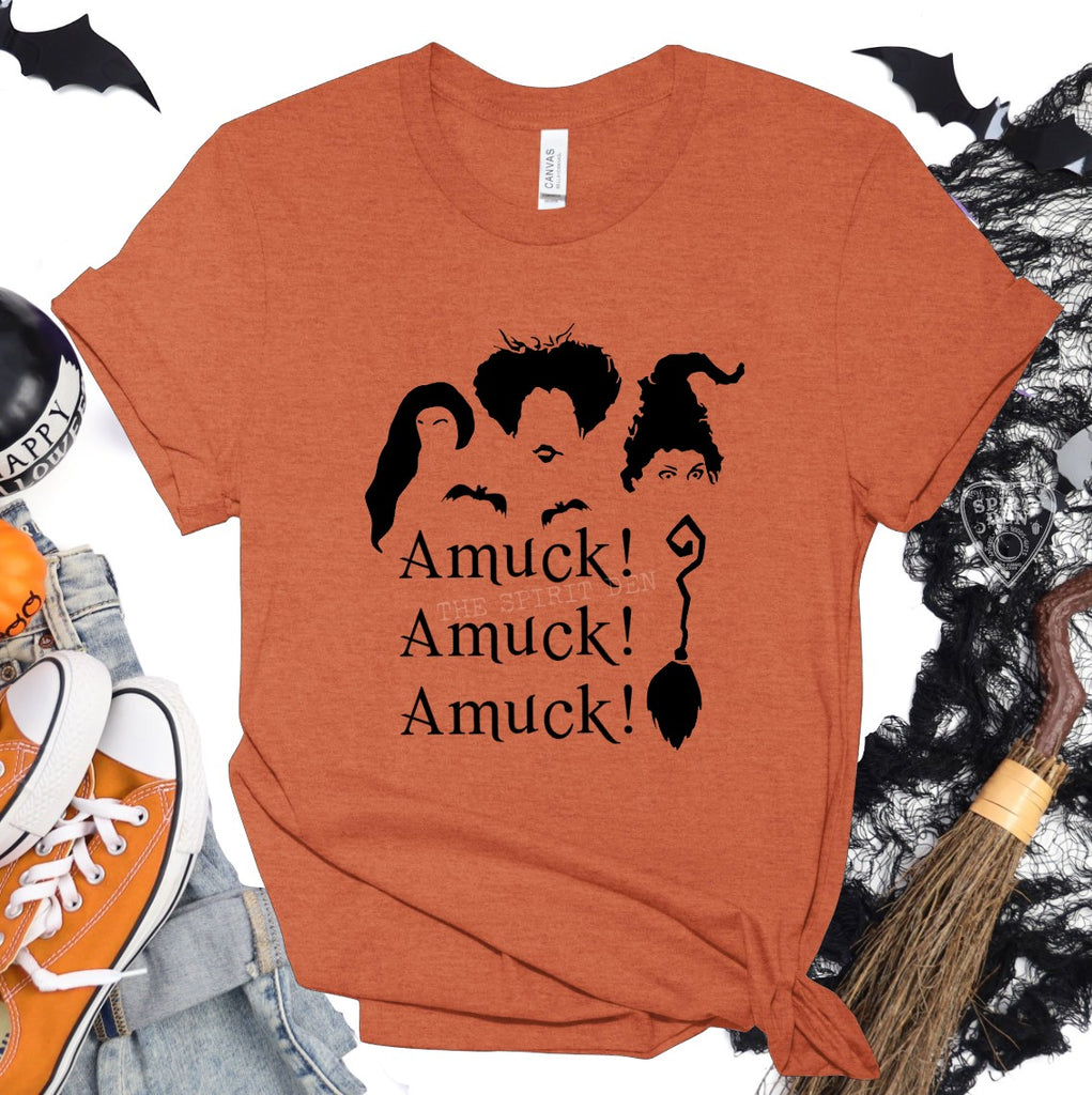 Amuck Amuck Amuck Hocus Pocus Orange Unisex T-shirt