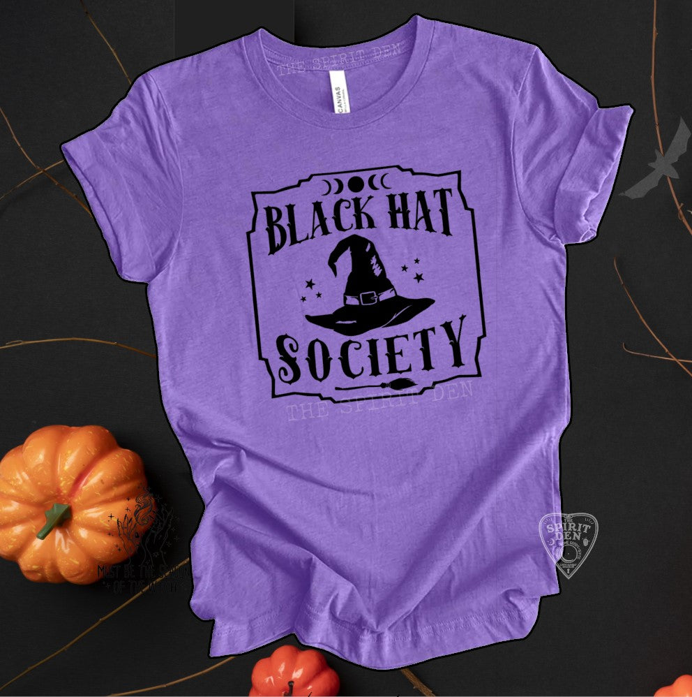 Black Hat Society Purple Unisex T-shirt