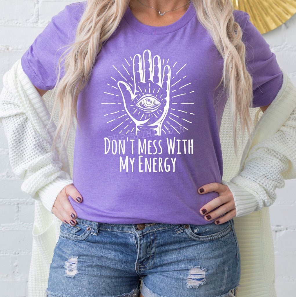 Don't Mess With My Energy Purple Unisex T-shirt
