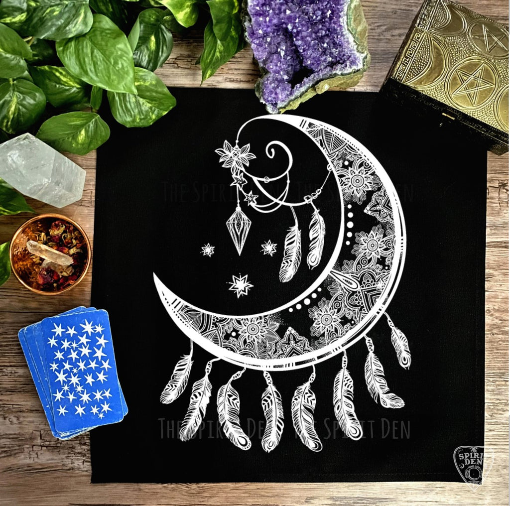 Crescent Moon Catcher Altar Cloth