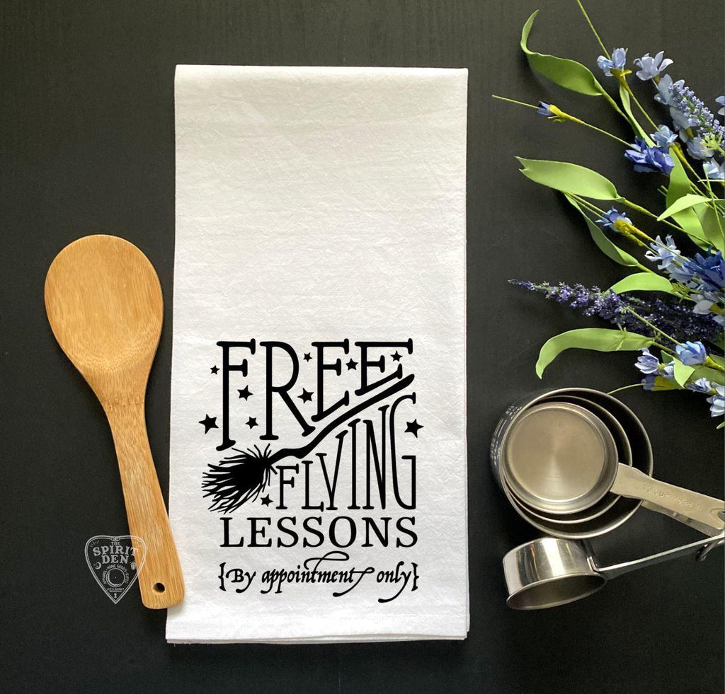 Free Flying Lessons Flour Sack Towel - The Spirit Den