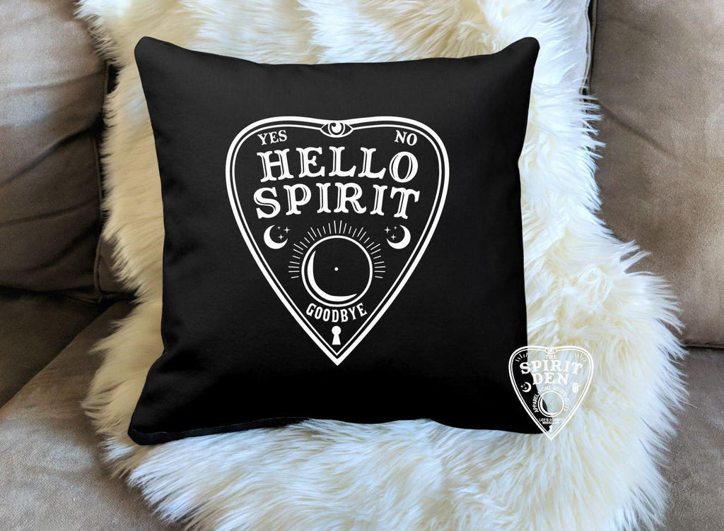 Planchette Hello Spirit Black Pillow - The Spirit Den