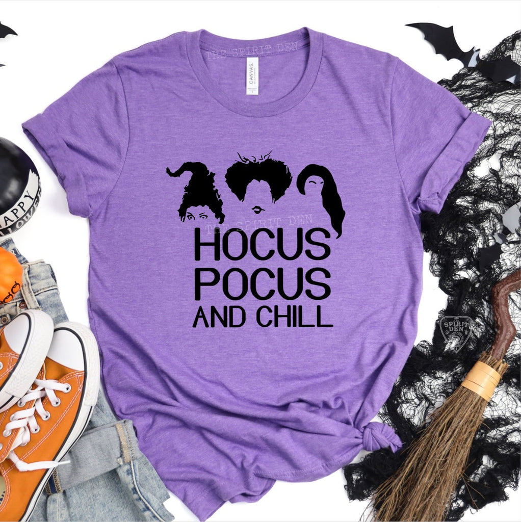 Hocus Pocus And Chill Purple Unisex T-shirt