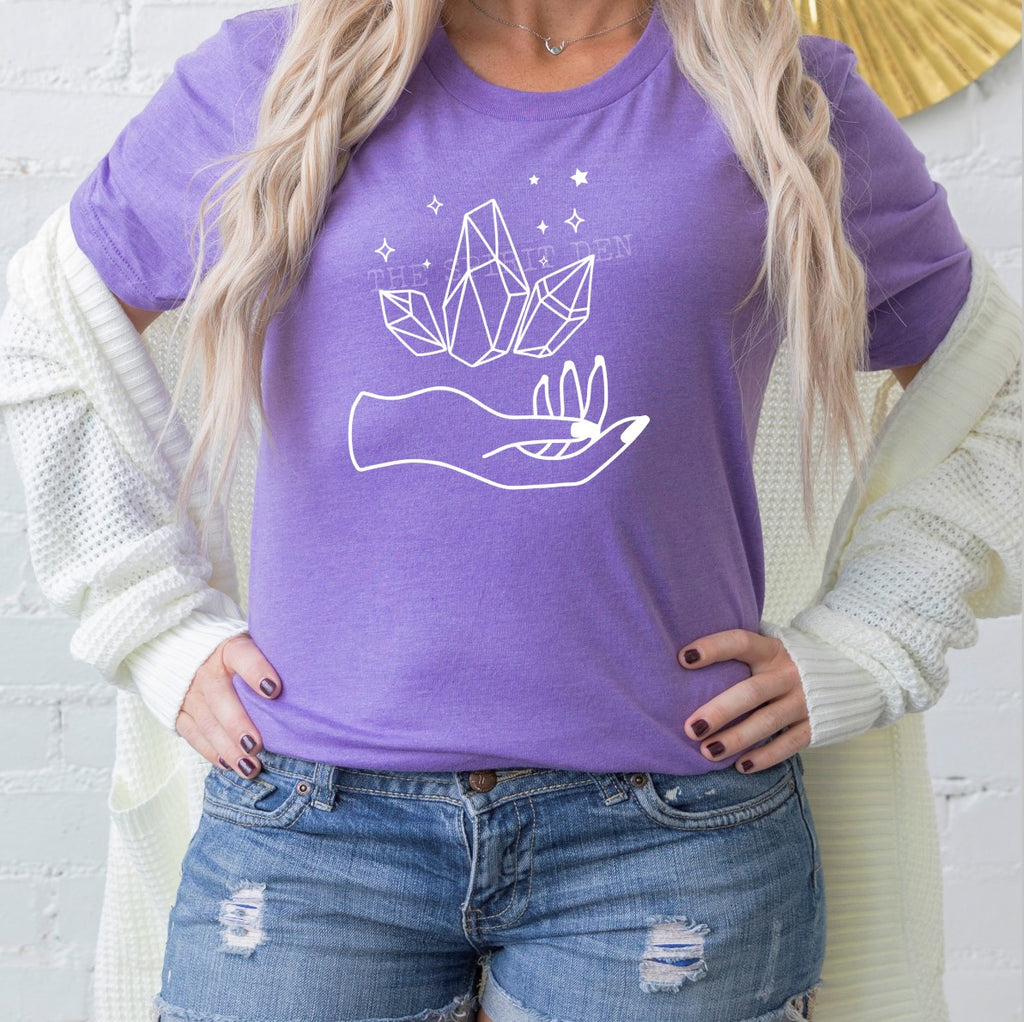 Holding Magic (Crystals) Purple Unisex T-shirt