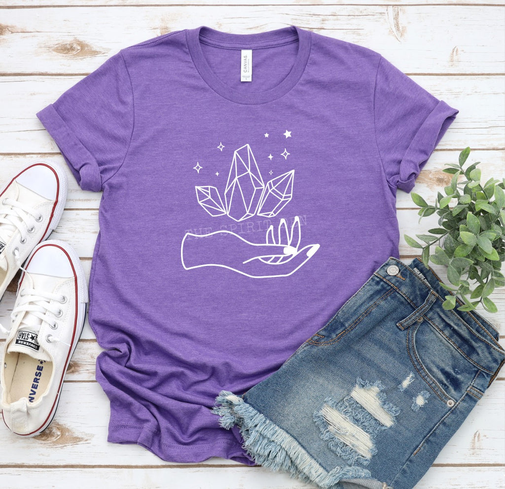 Holding Magic (Crystals) Purple Unisex T-shirt