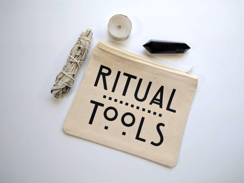 Ritual Tools Canvas Zipper Bag 