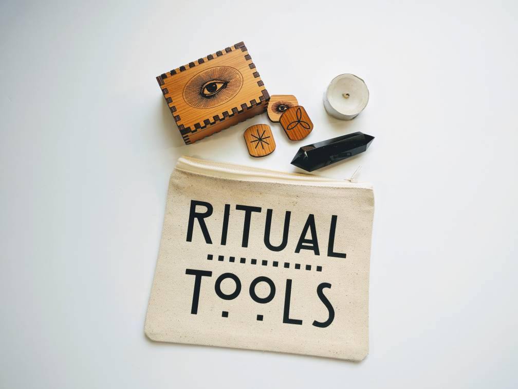 Ritual Tools Canvas Zipper Bag 