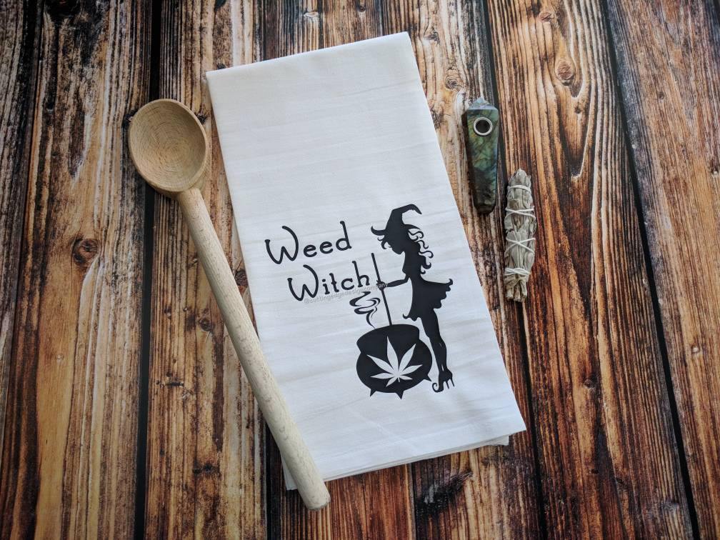 Weed Witch Flour Sack Towel 