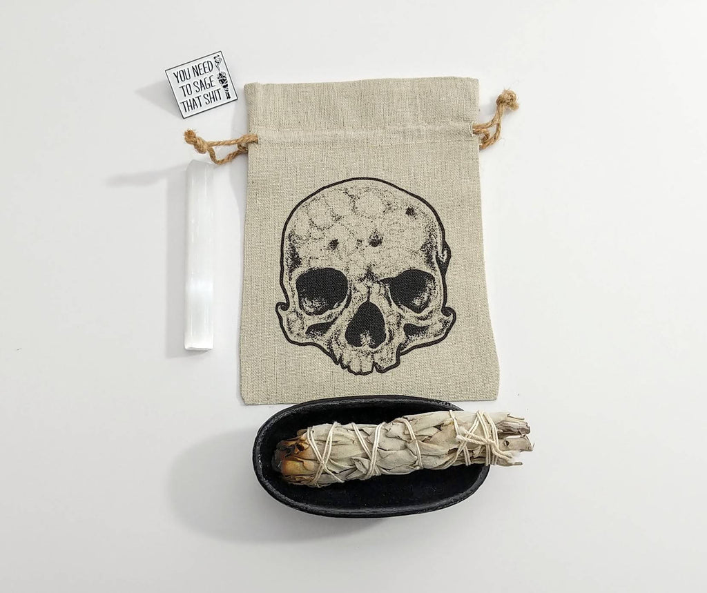 Skull Tarot Deck Bag