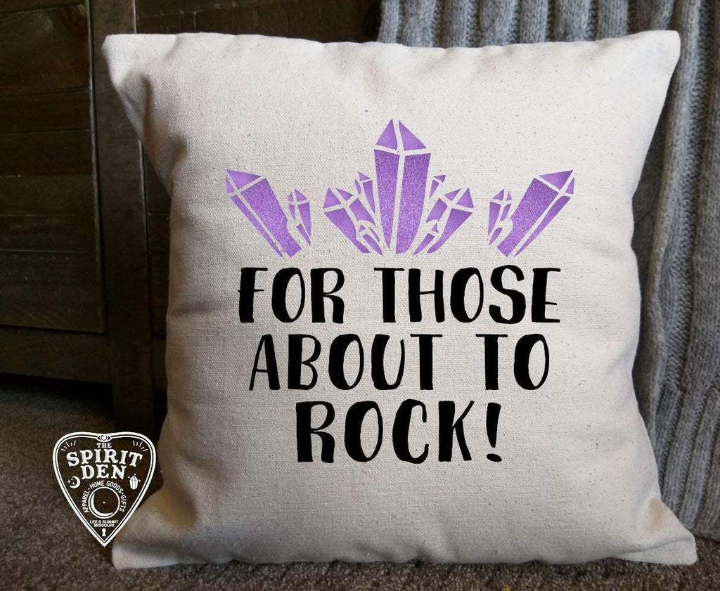 For Those About To Rock Crystal Cotton Pillow 