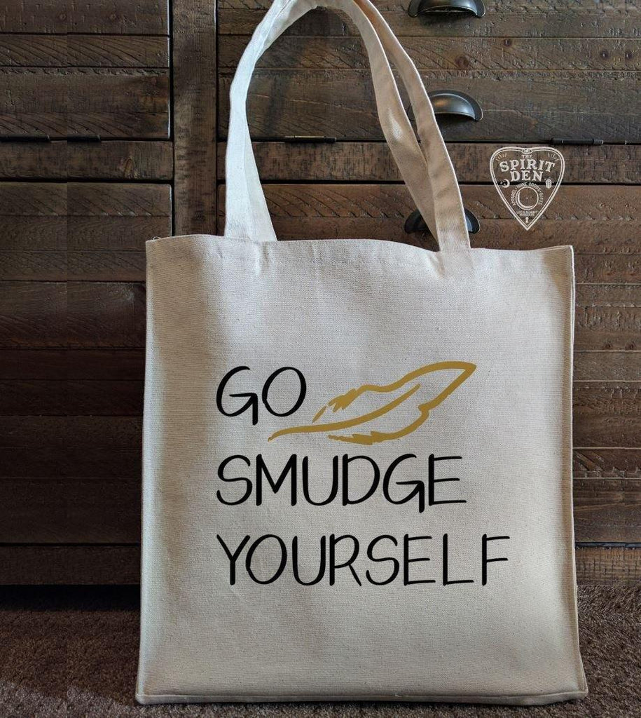 Go Smudge Yourself Cotton Canvas Market Bag - The Spirit Den