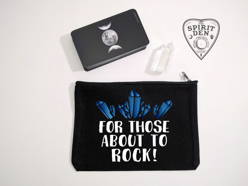 For Those About To Rock Black Canvas Zipper Bag 