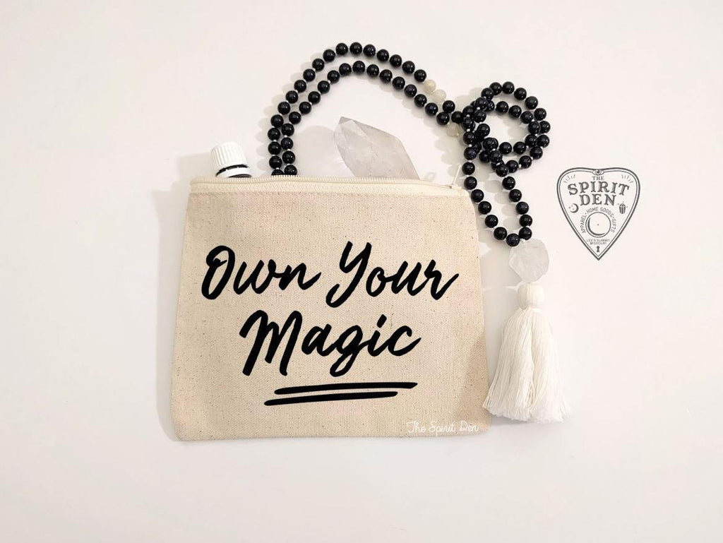 Own Your Magic Canvas Zipper Bag 