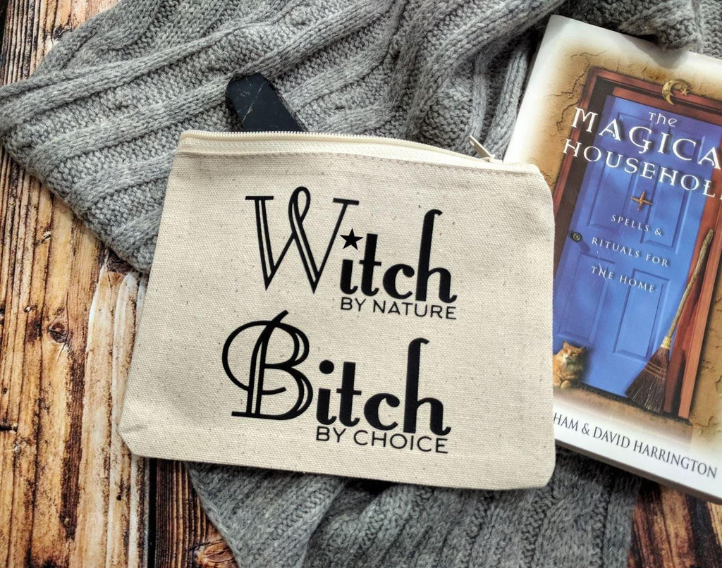 Witch Bitch Canvas Zipper Bag 