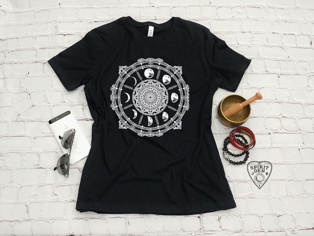 Moon Phases Compass T-Shirt 