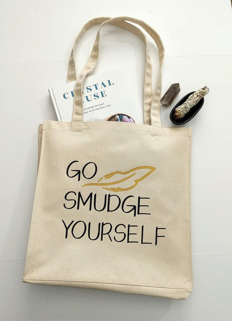 Go Smudge Yourself Cotton Canvas Market Bag - The Spirit Den