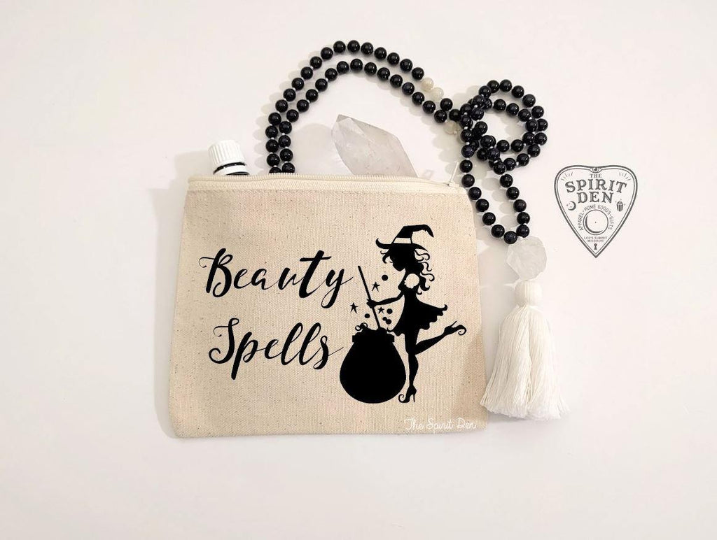 Beauty Spells Witch Canvas Zipper Bag 