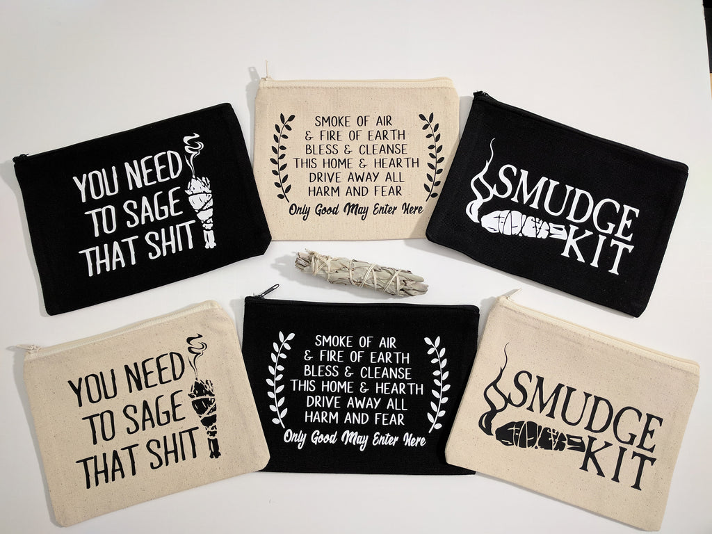 You Need To Sage That Shit Canvas Zipper Bag 