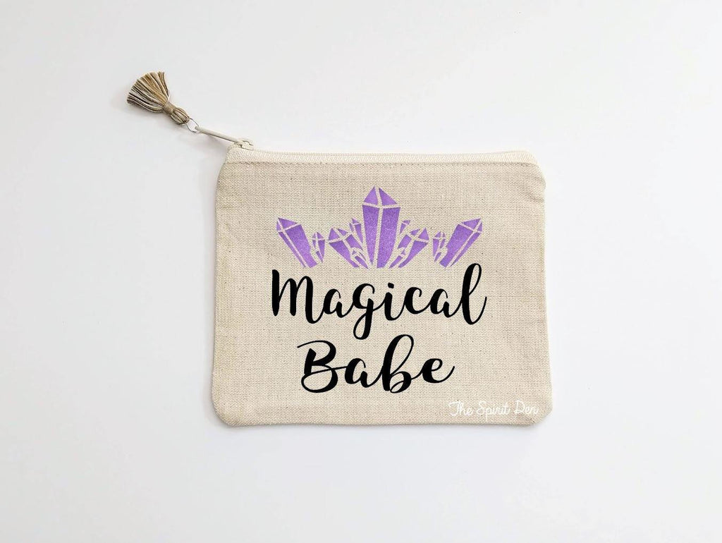 Magical Babe Canvas Zipper Bag 