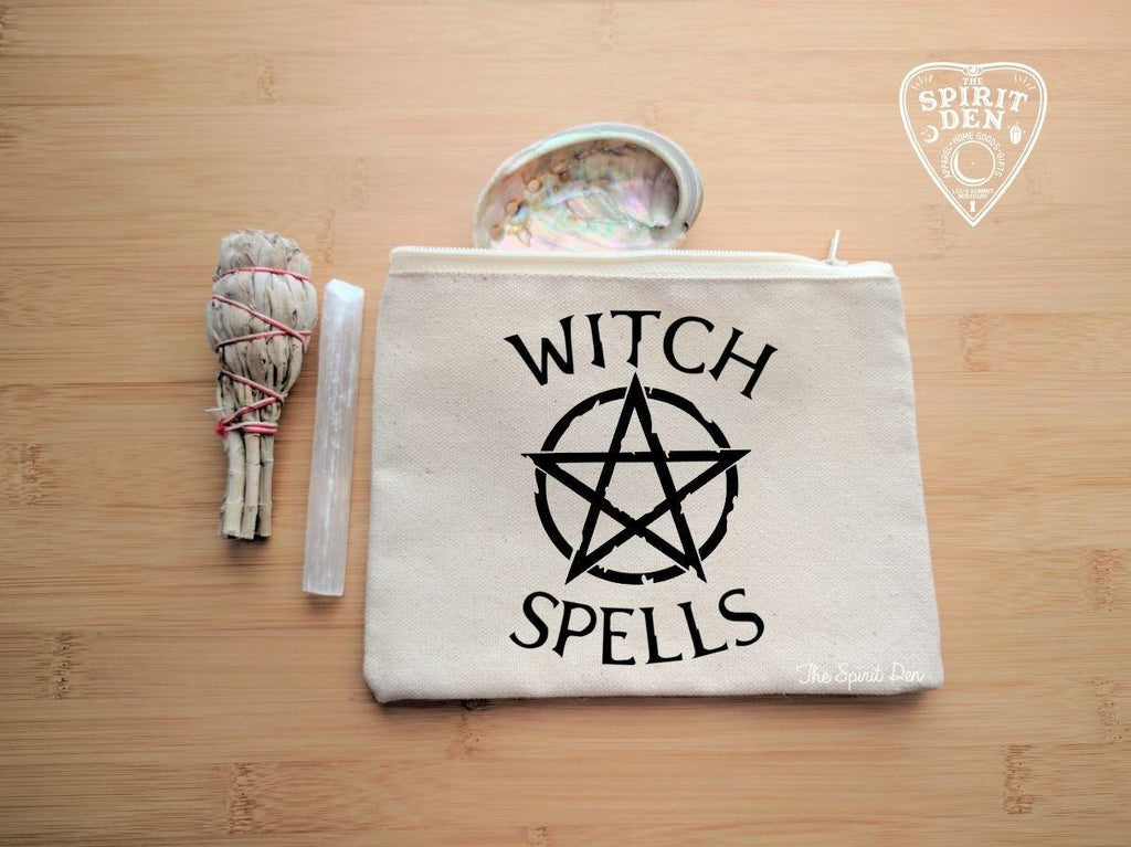 Witch Spells Canvas Zipper Bag 