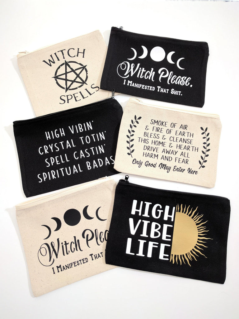 Witch Spells Canvas Zipper Bag 