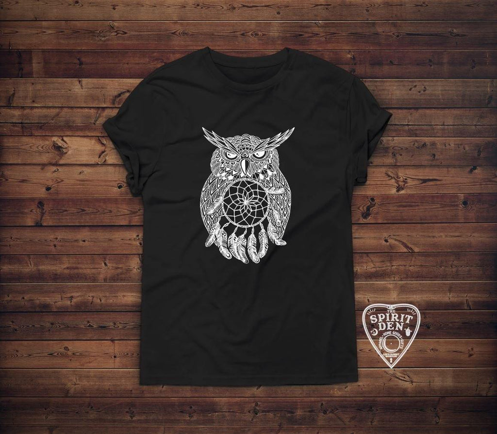 Owl Dream Catcher T-Shirt 