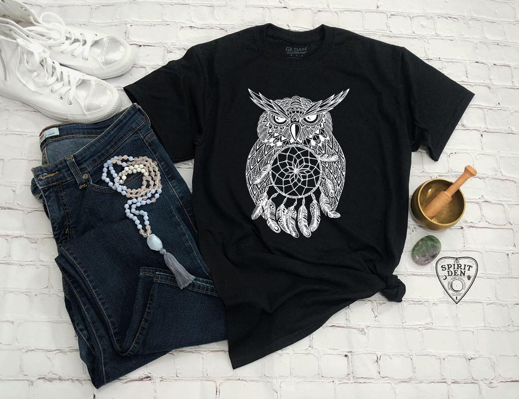 Owl Dream Catcher T-Shirt 