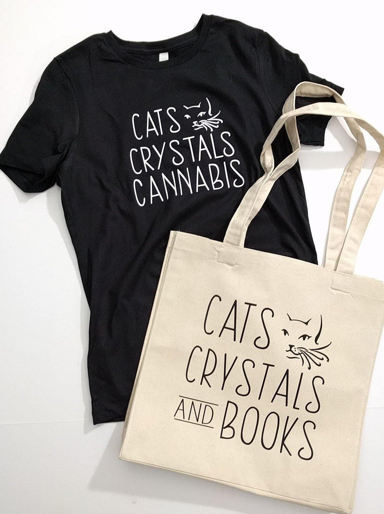 Cats Crystals and Cannabis Shirt - The Spirit Den