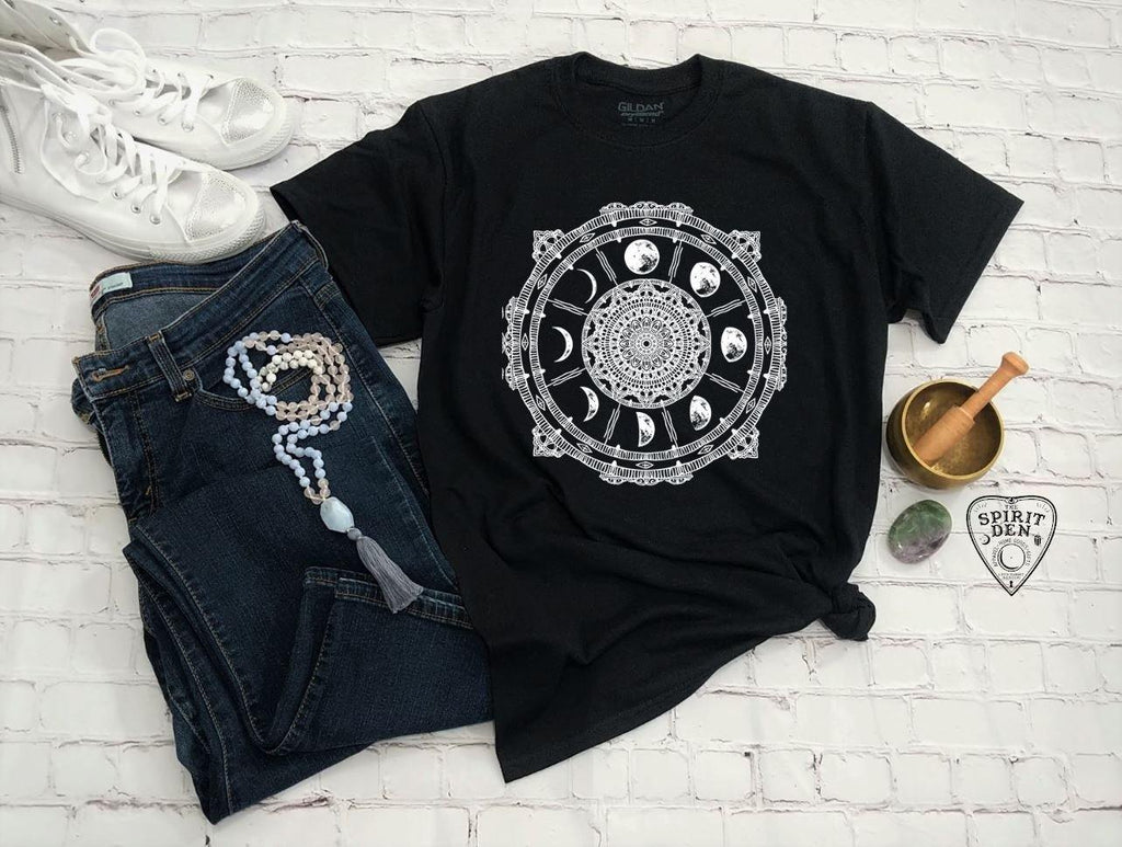 Moon Phases Compass T-Shirt 