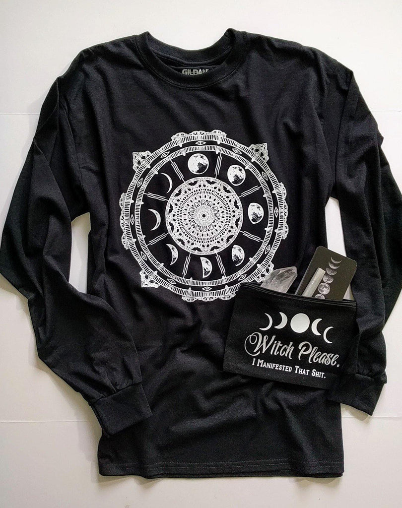 Moon Phases Compass T-Shirt 