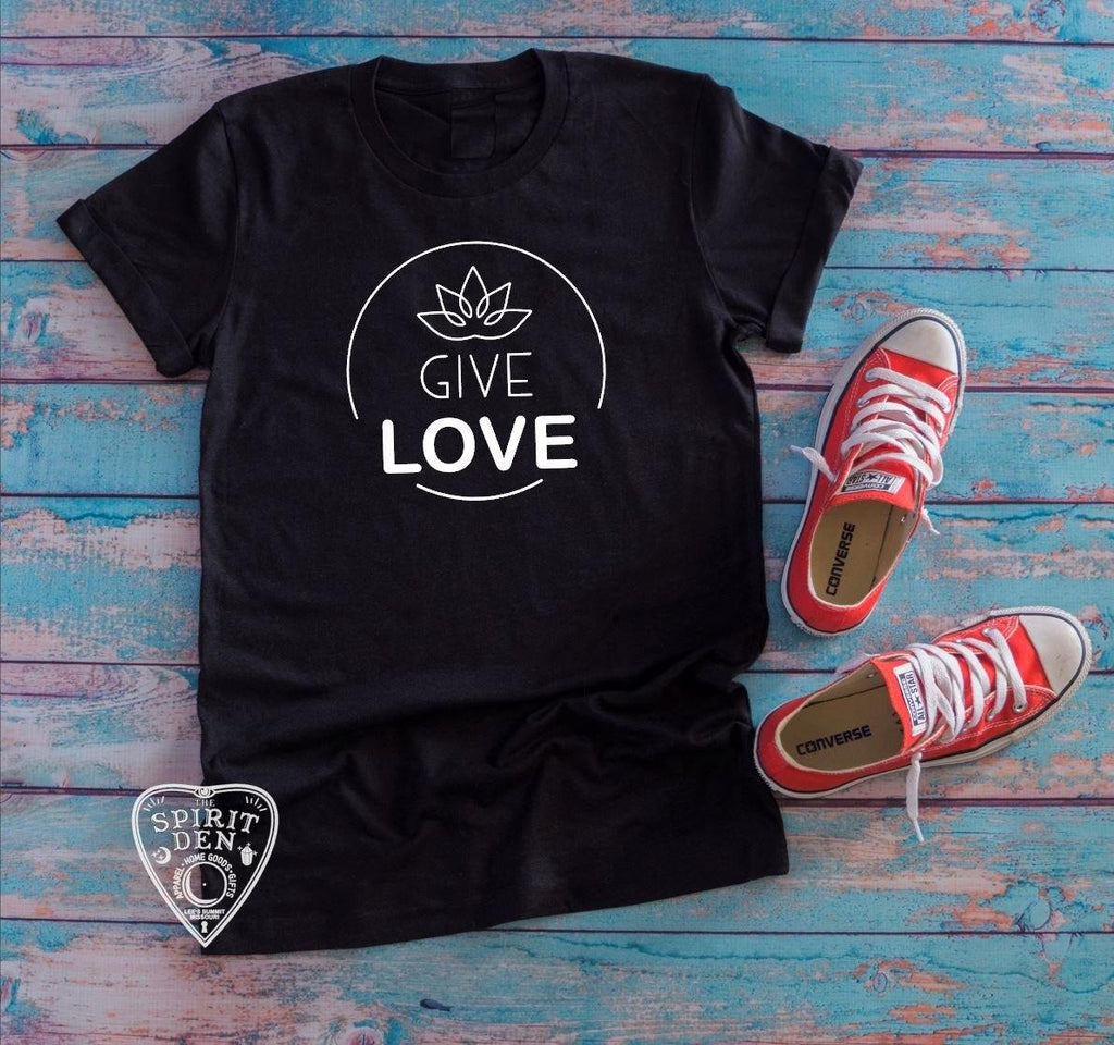 Give Love Lotus T-Shirt - The Spirit Den