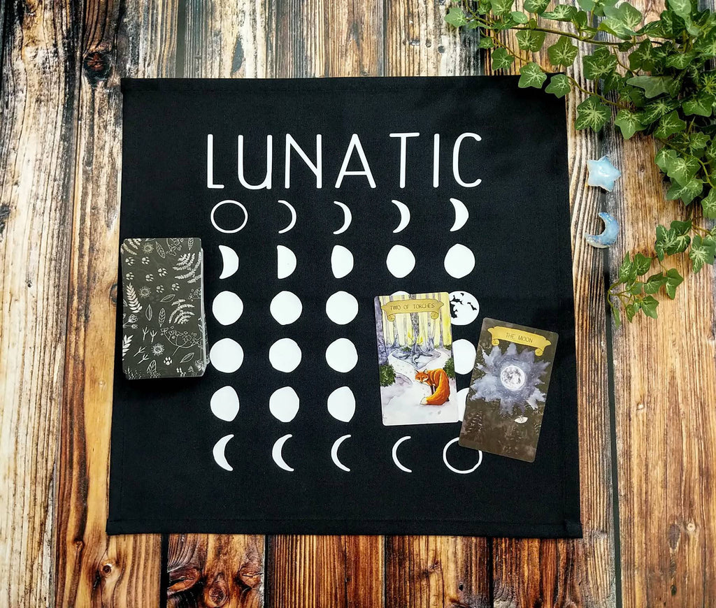 Lunatic Moon Phases Altar Cloth 