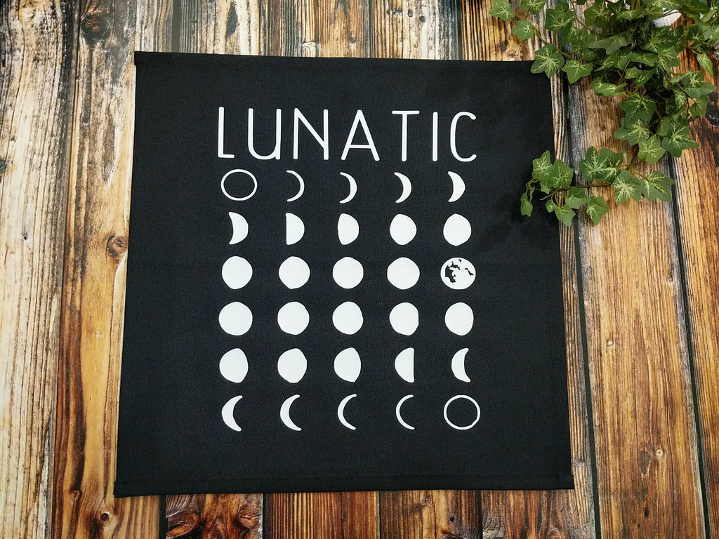 Lunatic Moon Phases Altar Cloth 