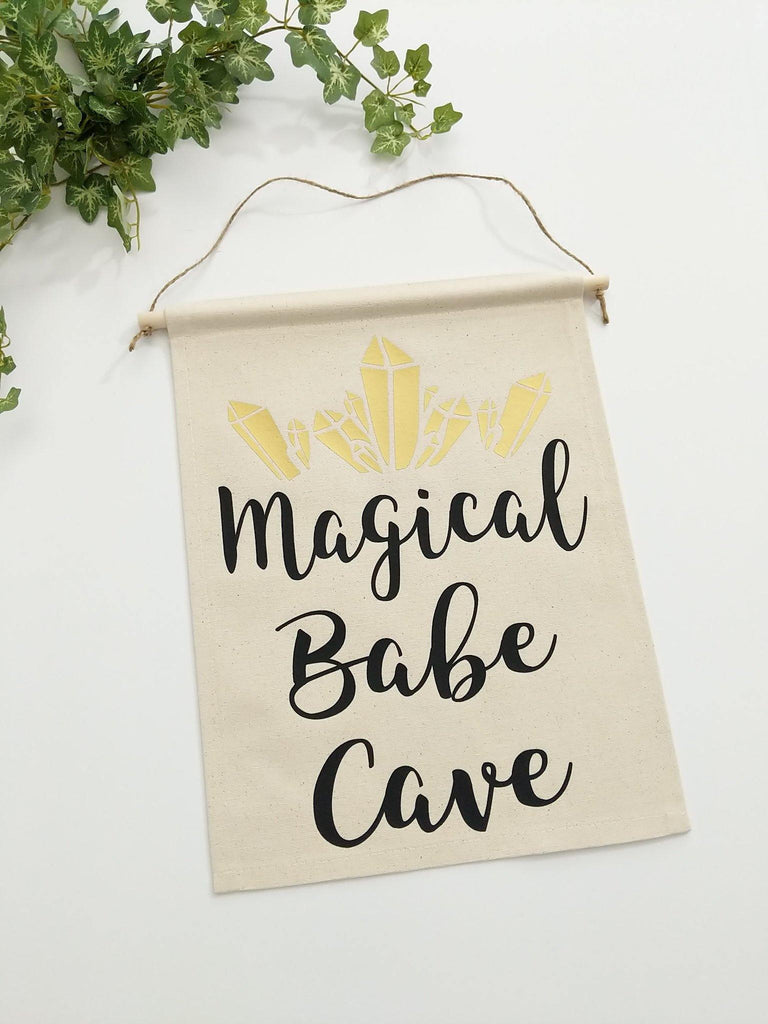 Magical Babe Cave  Canvas Wall Banner 