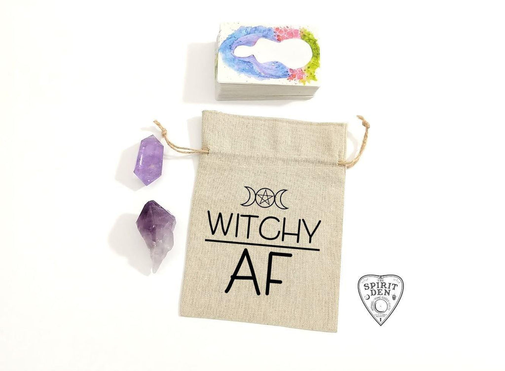 Witchy AF Linen Bag 