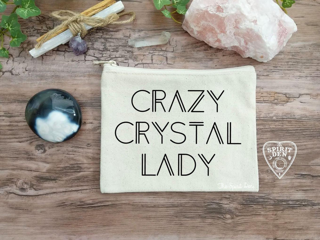 Crazy Crystal Lady Canvas Zipper Bag 