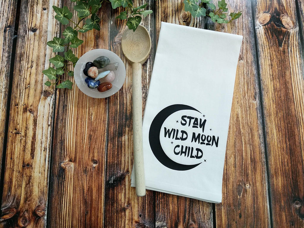 Stay Wild Moon Child Flour Sack Towel 