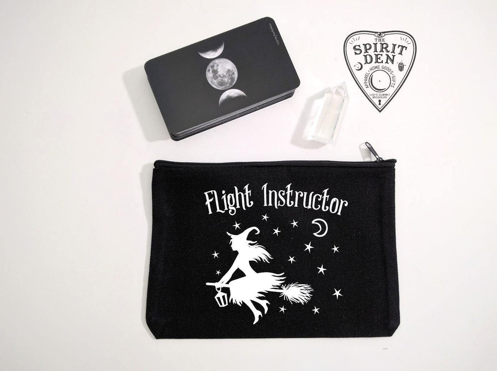 Flight Instructor Witch Black Zipper Bag 