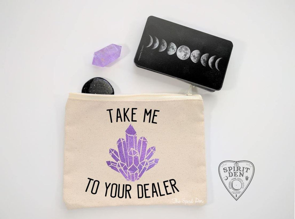 Take Me To Your Dealer Canvas Zipper Bag 