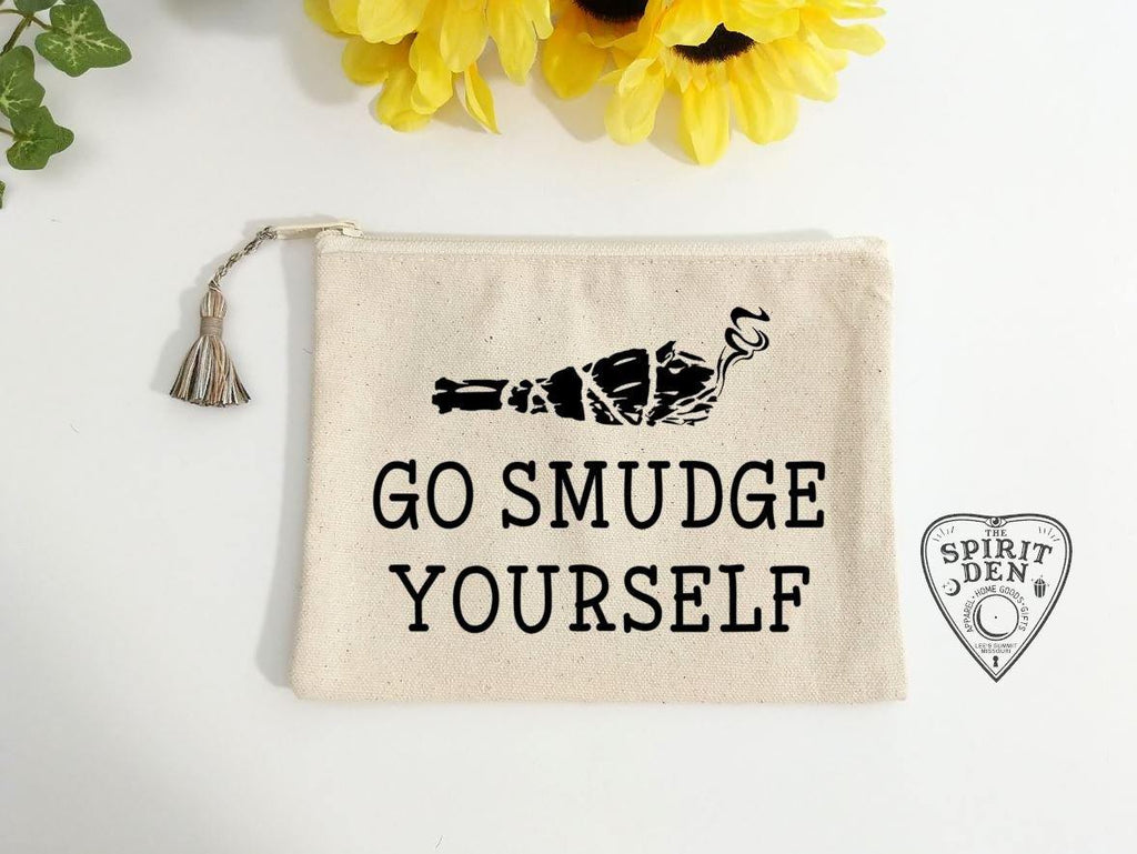 Go Smudge Yourself Sage Bundle Canvas Zipper Bag 