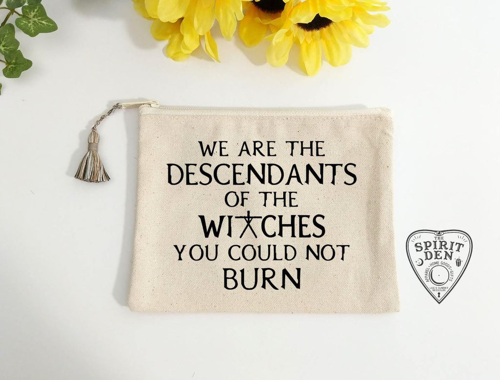 We are the Descendants of the Witches You Could Not Burn Canvas Zipper Bag 