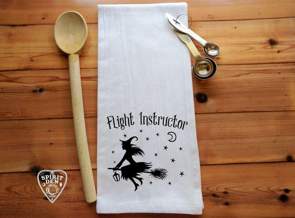 Flight Instructor Witch Flour Sack Towel 