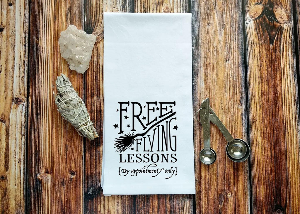 Free Flying Lessons Flour Sack Towel 