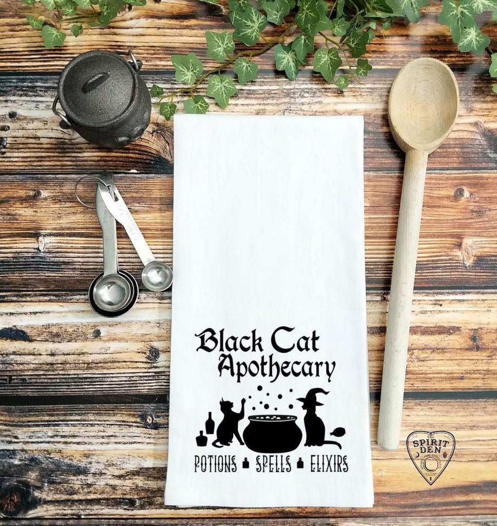 Black Cat Apothecary Flour Sack Towel 