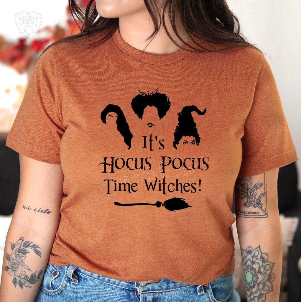 It's Hocus Pocus Time Witches Orange Unisex T-shirt