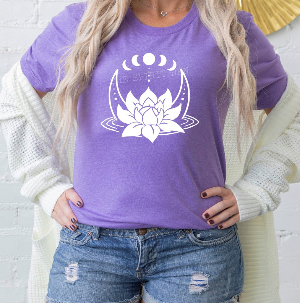 Lotus Moon Purple Unisex T-shirt
