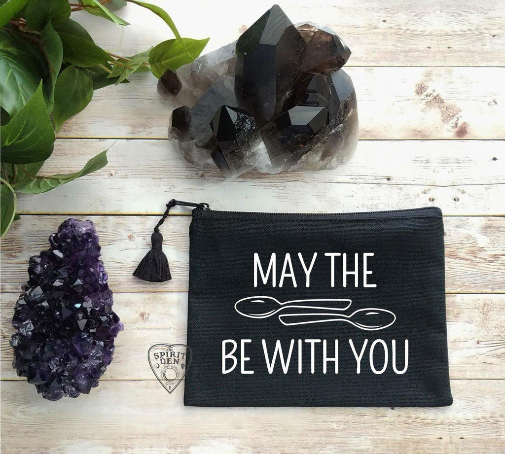 May The Spoons Be With You Canvas Zipper Bag - The Spirit Den